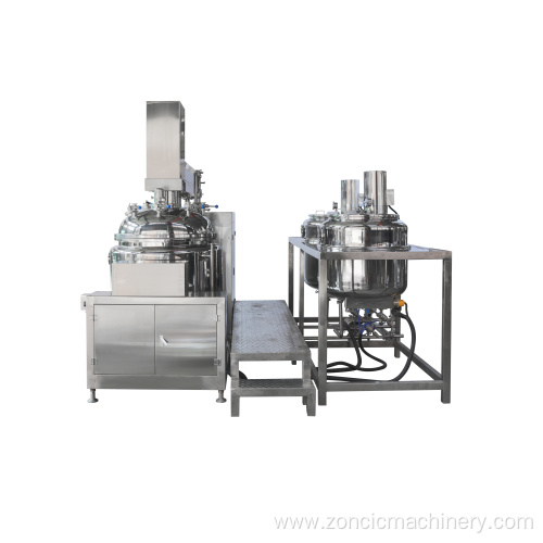 vacuum Emulsifier mixer machine with homogenizing cream soap